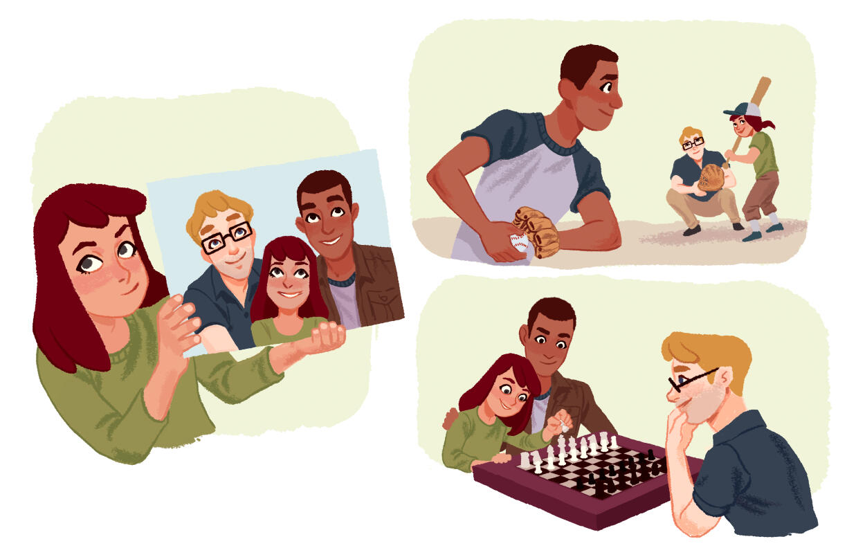 Illustration excerpts from This is My Family by Chelsea Honeycutt